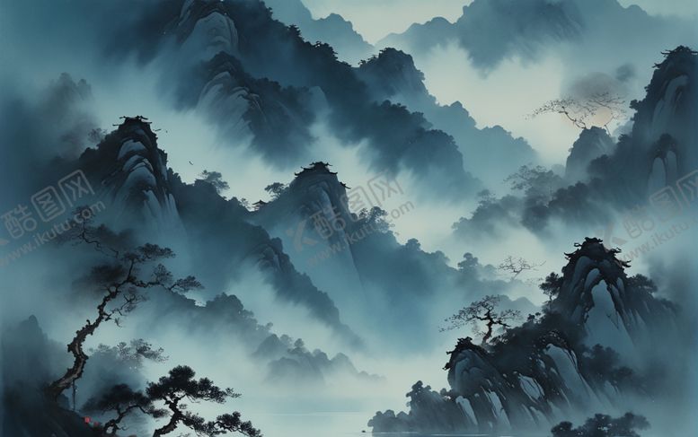 编号：62051602190444094606【酷图网】源文件下载-国风山水