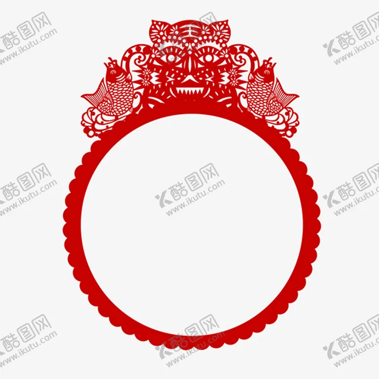 编号：35760909240845432381【酷图网】源文件下载-2022虎年剪纸拍照框