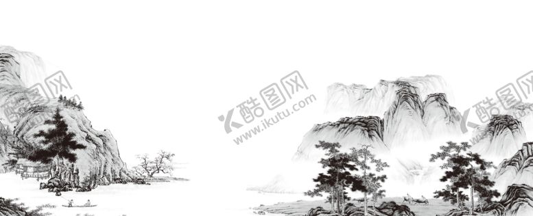 编号：65655310290100363591【酷图网】源文件下载-水墨山