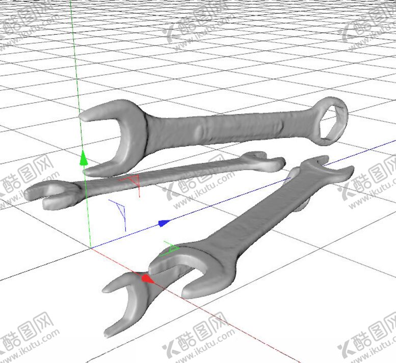 编号：91391011262355312445【酷图网】源文件下载-C4D模型扳手