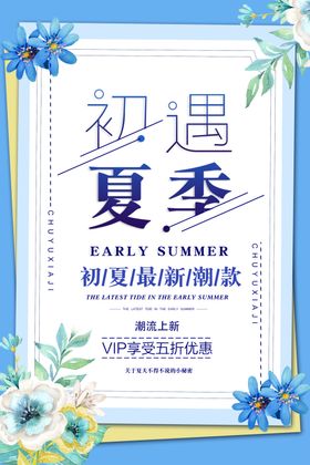 遇见夏季小清新海报