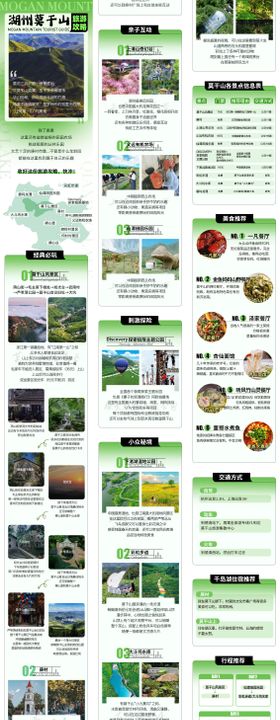 莫干山旅游攻略长图海报