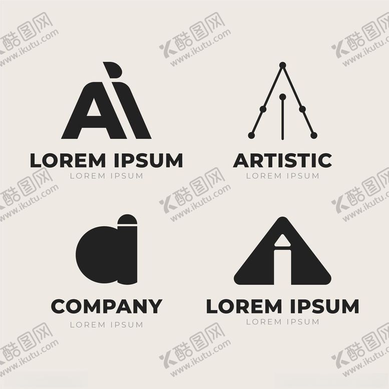 编号：39397301291525233323【酷图网】源文件下载-人工智能logo
