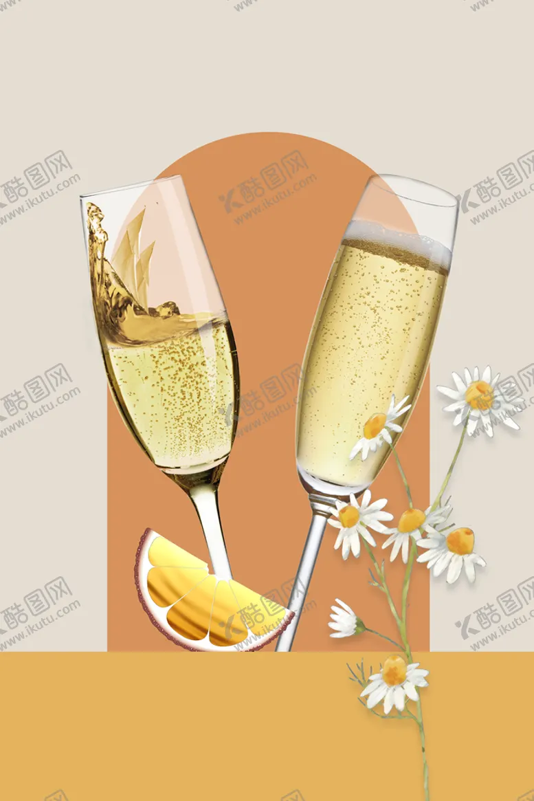 编号：01728409240418552036【酷图网】源文件下载-餐厅高脚杯厨房装饰画