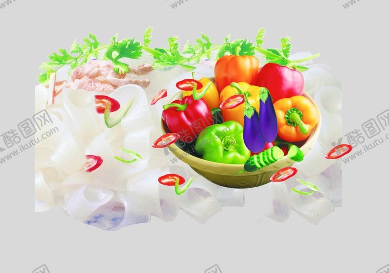 编号：21649909262245535460【酷图网】源文件下载-粉皮蔬菜