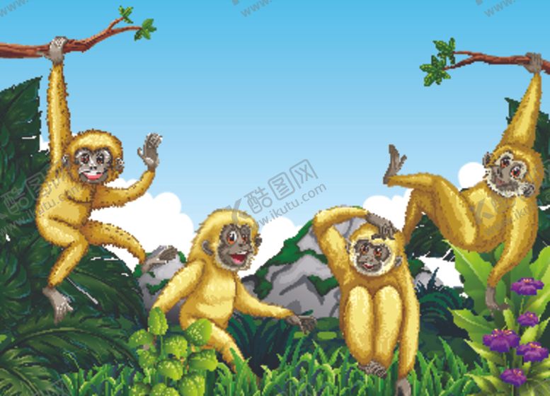 编号：86991709251630434035【酷图网】源文件下载-卡通猩猩