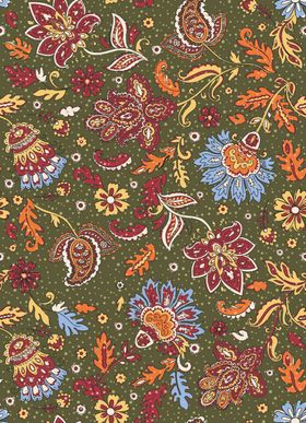 多彩花卉刺绣图案纹理