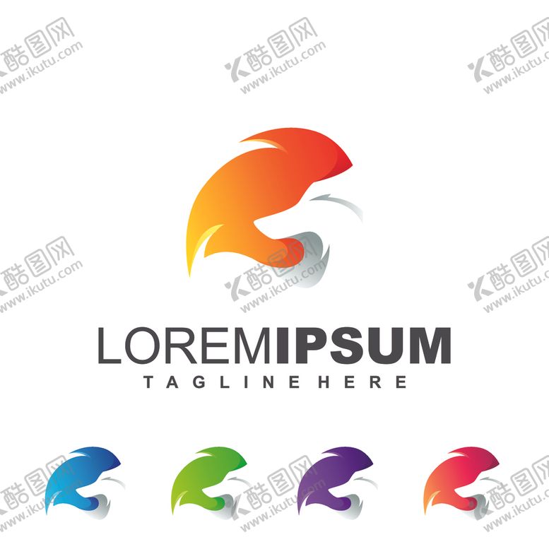 编号：31884110170503504065【酷图网】源文件下载-禽类LOGO标志