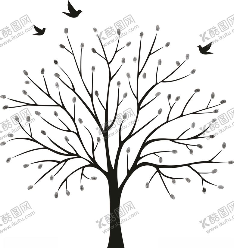 编号：94004510300731454856【酷图网】源文件下载-树枝燕子