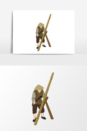 淡彩国画人物