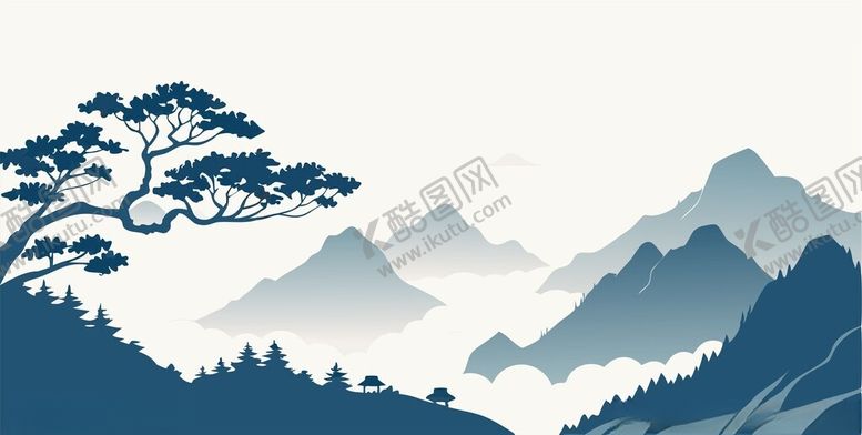 编号：83653501290654051148【酷图网】源文件下载-水墨山水