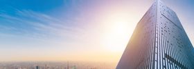 城市建筑平台天空企业大楼背景