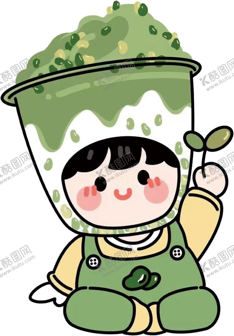 编号：17453302111432108894【酷图网】源文件下载-卡通绿豆沙