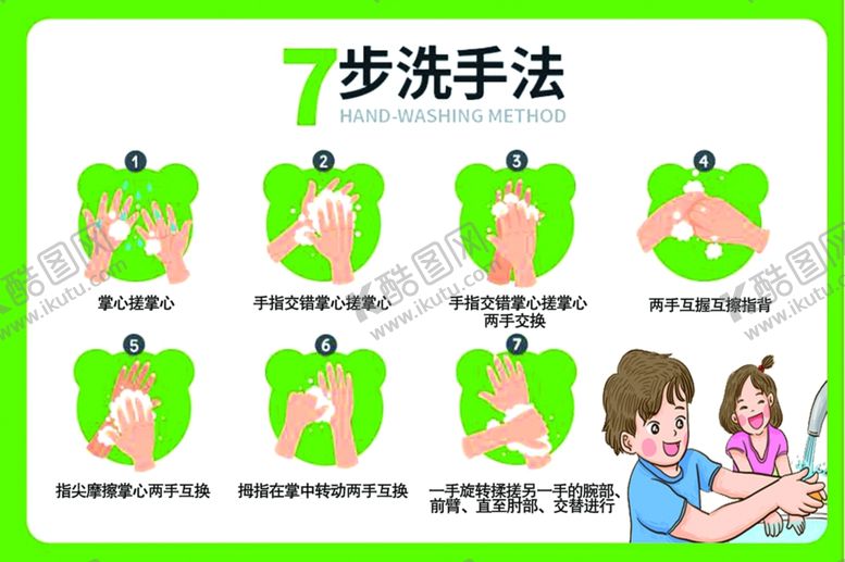 编号：77708810191735302941【酷图网】源文件下载-7步洗手法