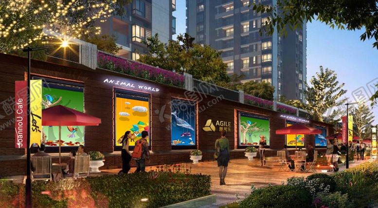 编号：67540309241220428904【酷图网】源文件下载-商业街效果图