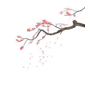 梅花树枝元素