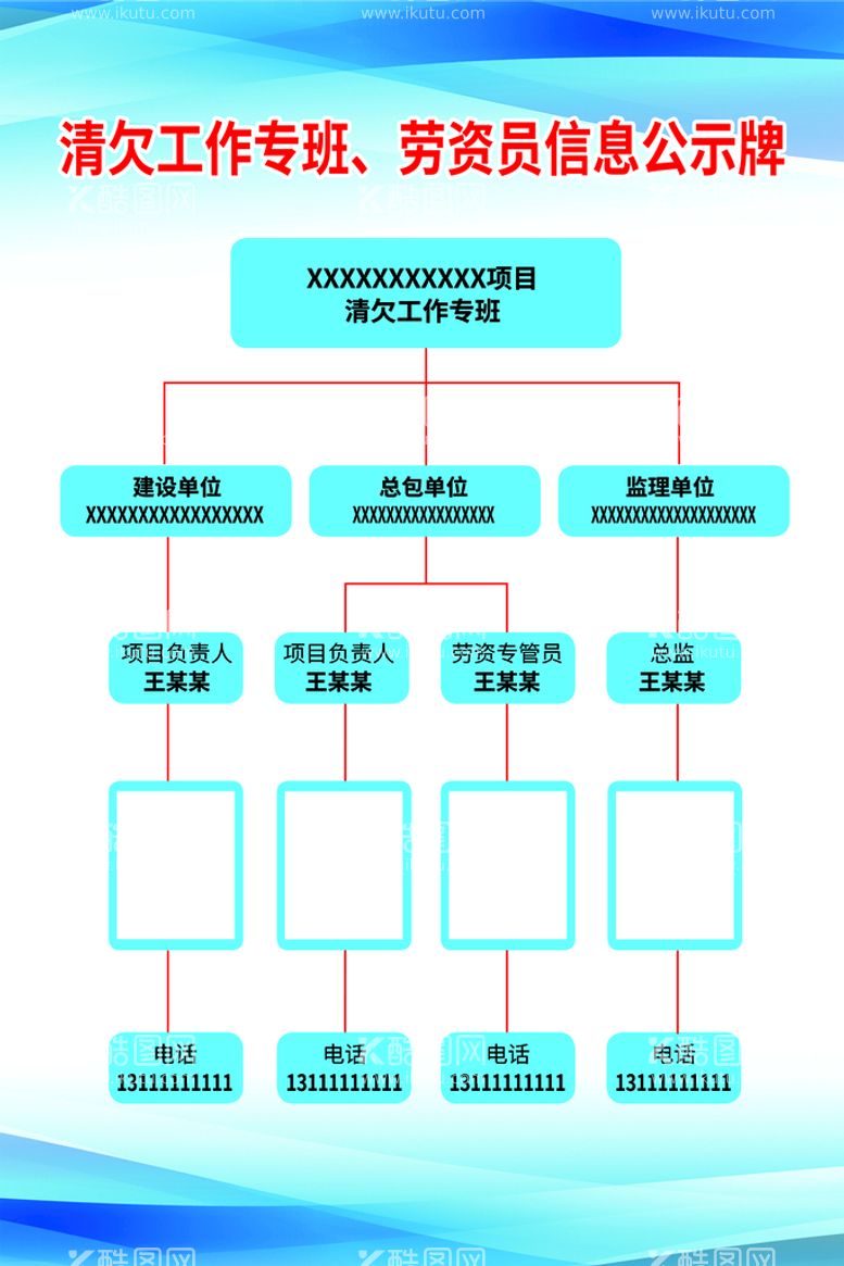 编号：67485209261633473157【酷图网】源文件下载-工作专班公示牌