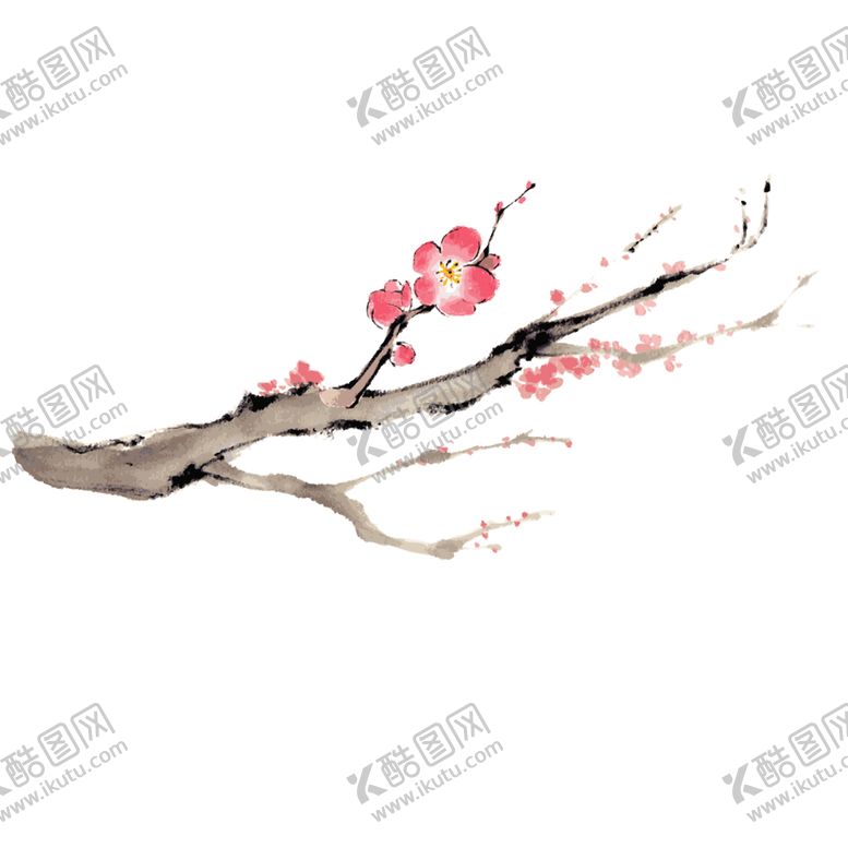编号：36117106180545482782【酷图网】源文件下载-中国风水墨梅