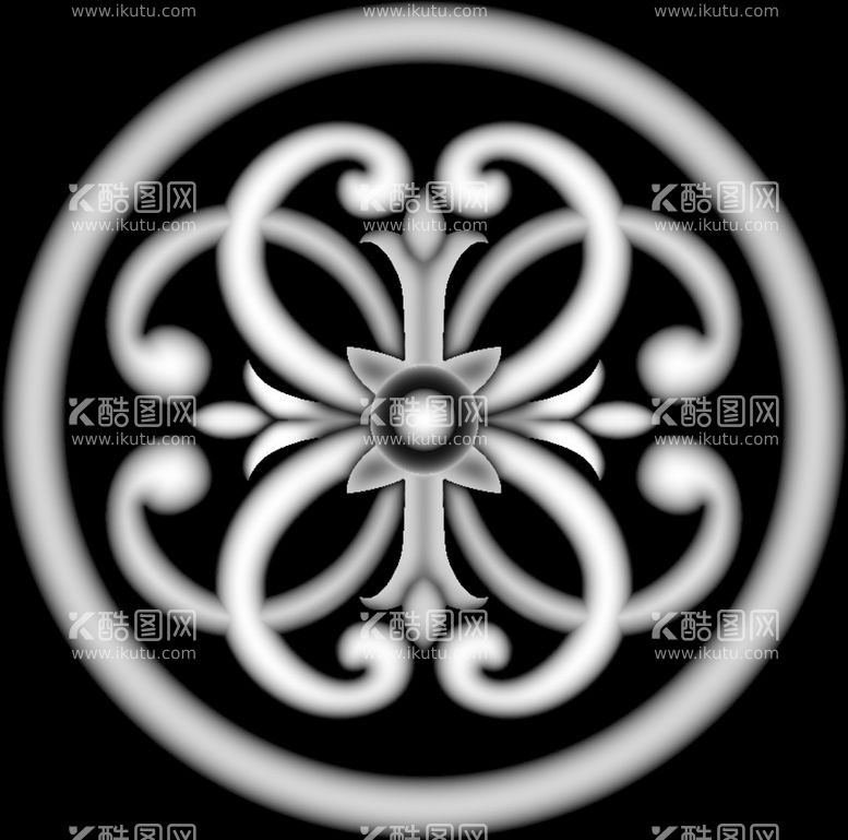 编号：29272711260633086295【酷图网】源文件下载-精雕圆花贴片