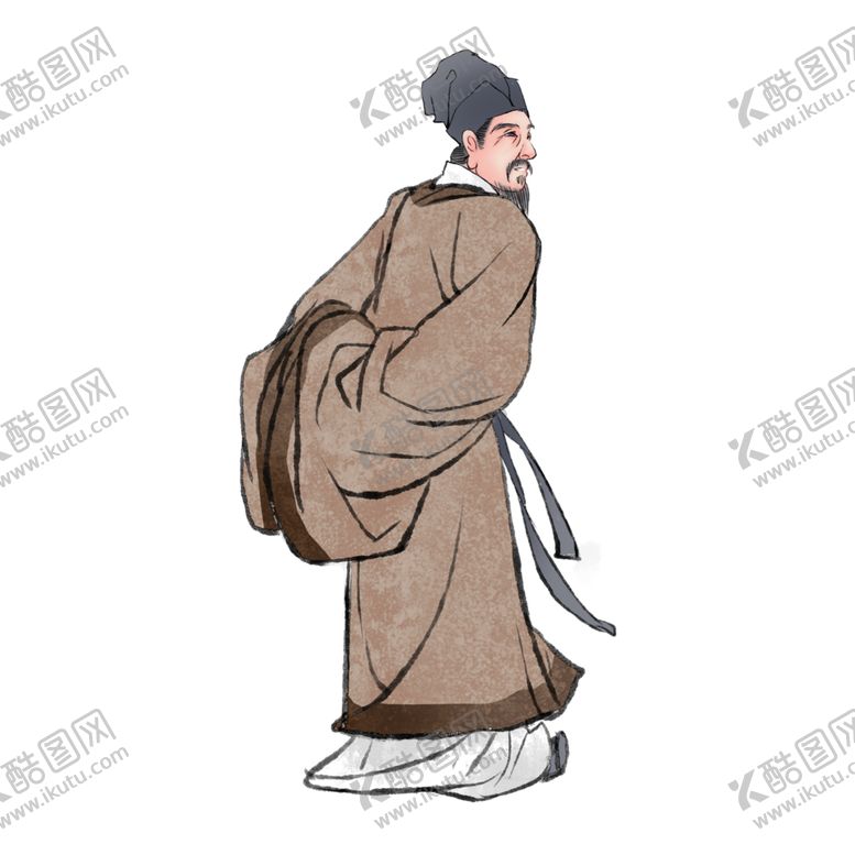 编号：29438407050329084897【酷图网】源文件下载-国学人物插画
