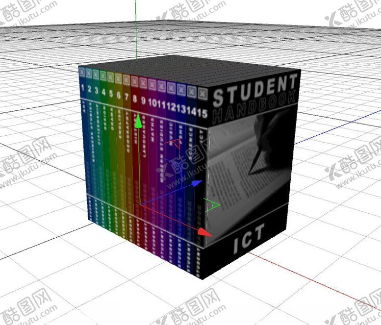 编号：98060302012327071159【酷图网】源文件下载-C4D模型书