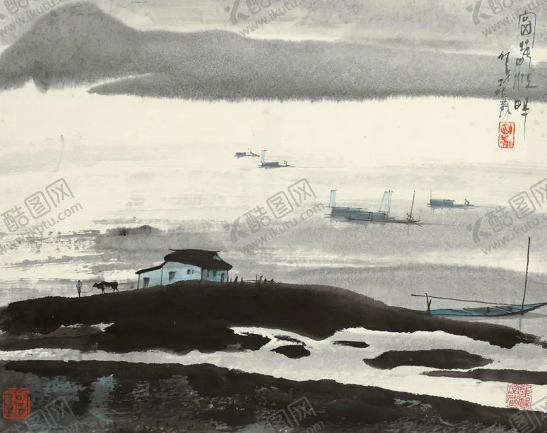 编号：81311509221539048538【酷图网】源文件下载-中式山水风景画