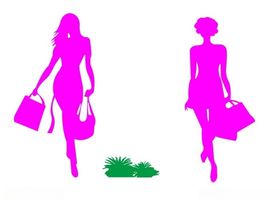 时尚购物美女