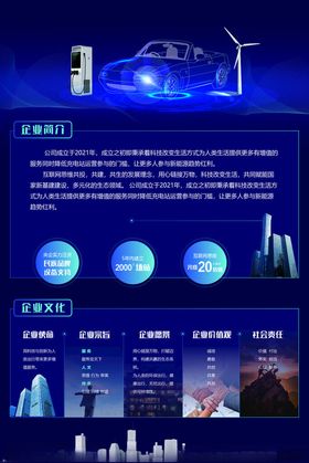 科技赋能新能源海报