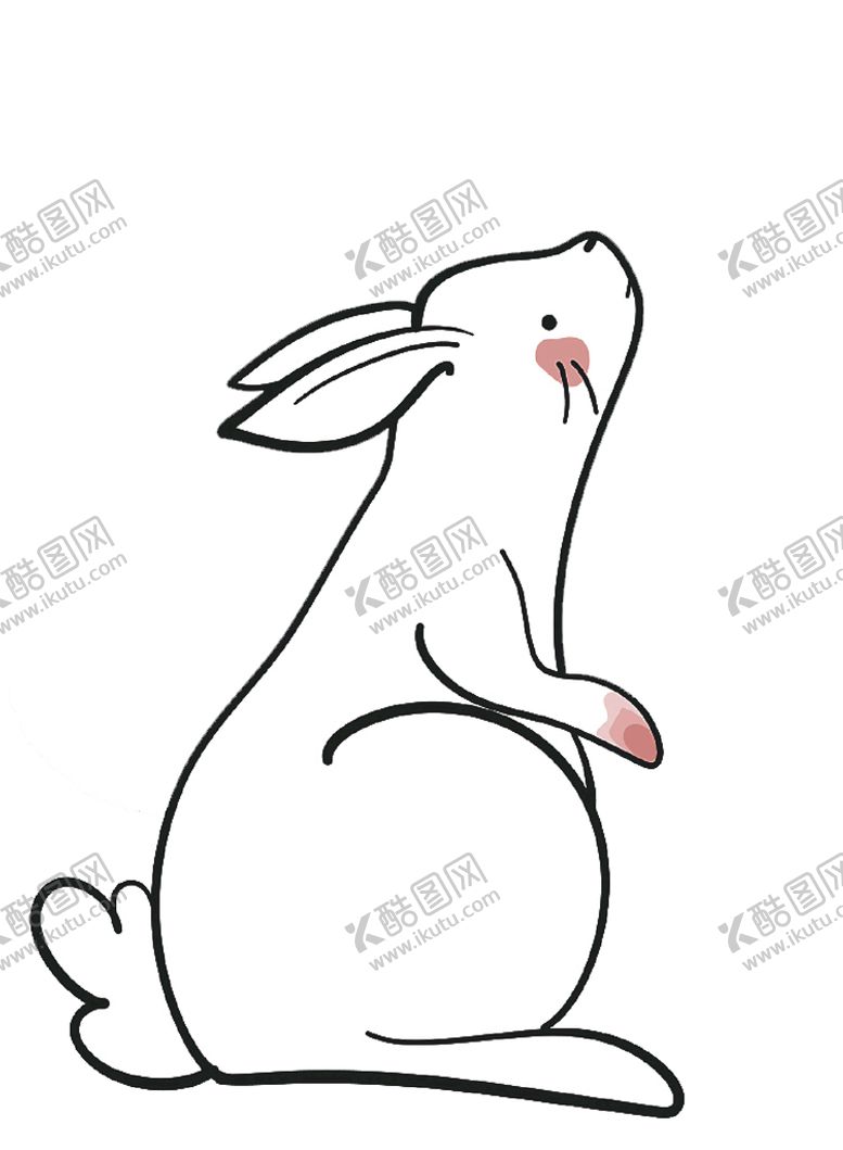 编号：63701810071821042954【酷图网】源文件下载-站立的兔子