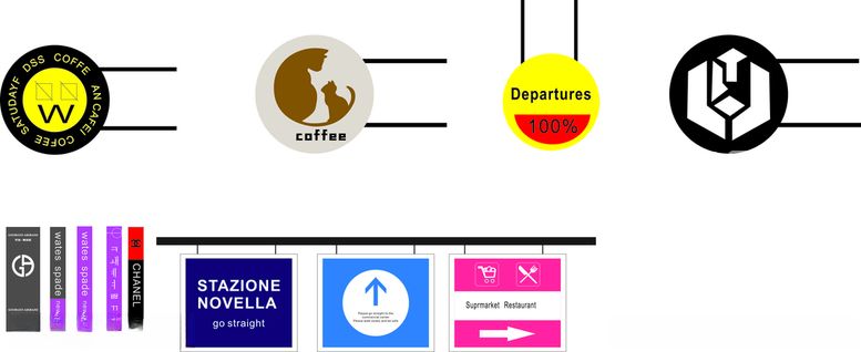 编号：49686012111045554949【酷图网】源文件下载-装饰指示牌