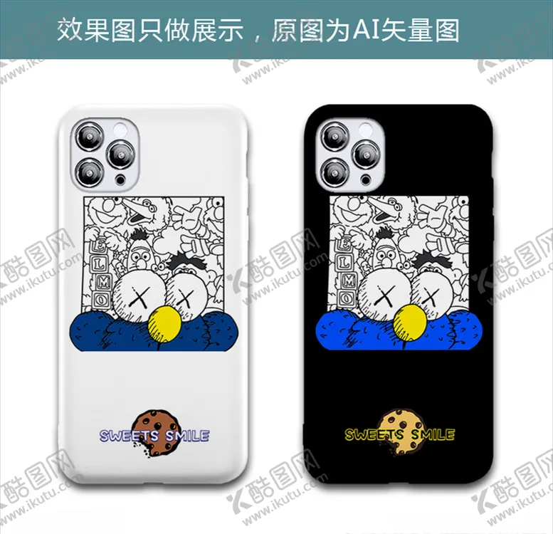 编号：55369706300702078728【酷图网】源文件下载-芝麻街黑白