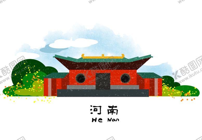 编号：89149504211046272953【酷图网】源文件下载-手绘城市城市地标