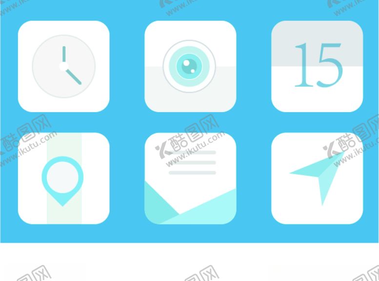 编号：95472109201531403135【酷图网】源文件下载-矢量扁平图标矢量分层图标