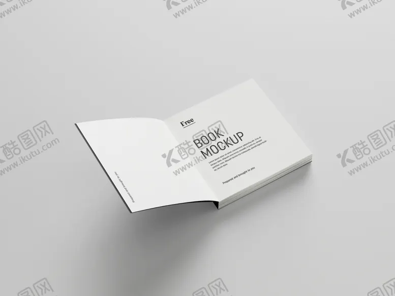 编号：33013504201351105741【酷图网】源文件下载-简约书籍内页展示样机