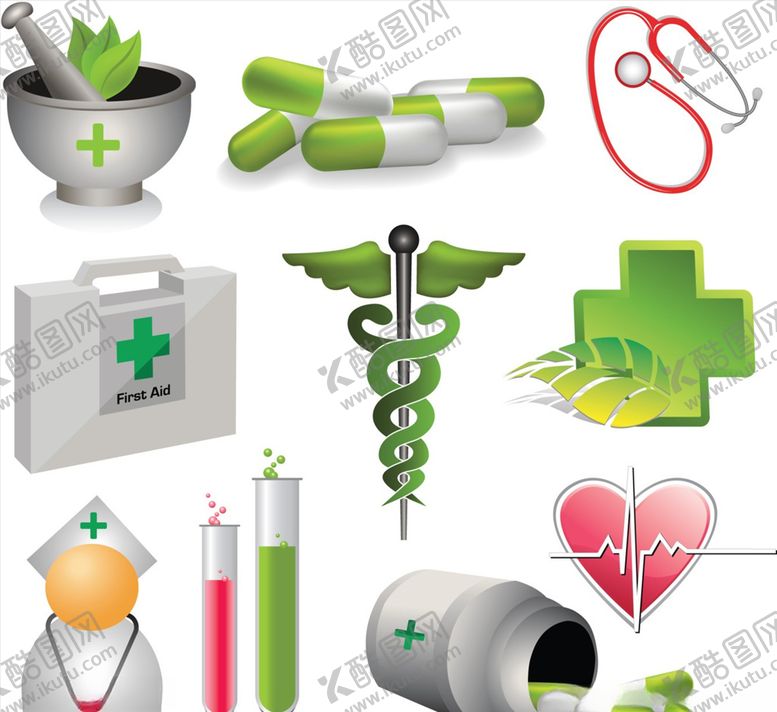 编号：66502010291320329935【酷图网】源文件下载-矢量医疗图标