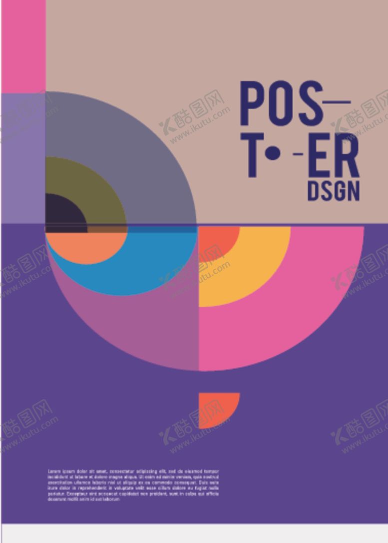 编号：44044309261932593621【酷图网】源文件下载-几何拼接创意海报图案