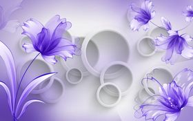 花卉背景墙