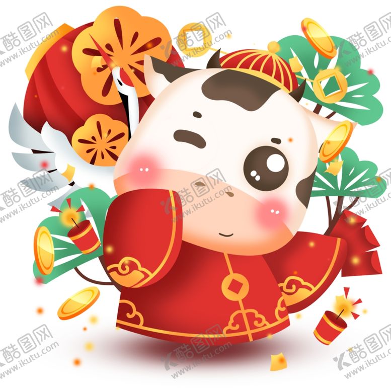 编号：30237309200506159404【酷图网】源文件下载-2021金牛送福牛年