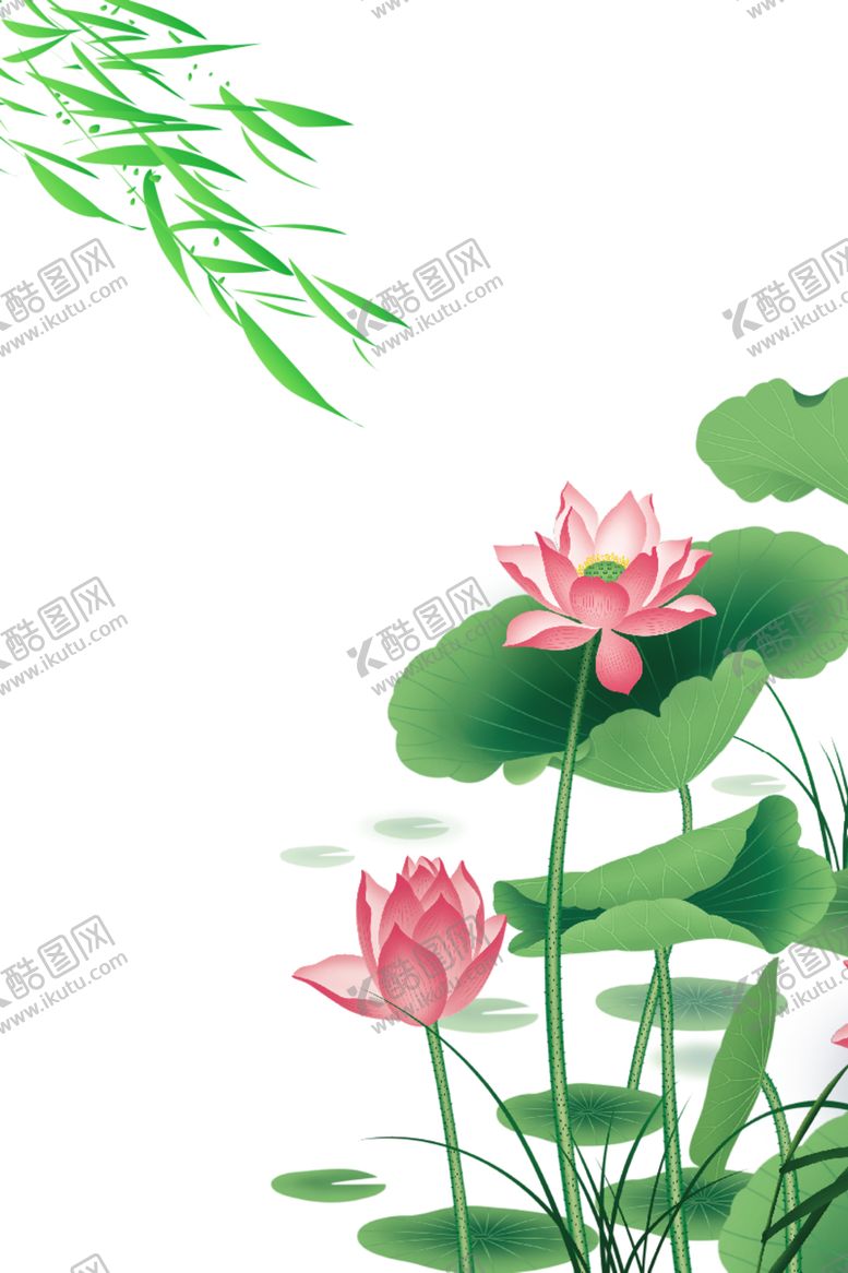 编号：38015310121225216862【酷图网】源文件下载-荷花元素