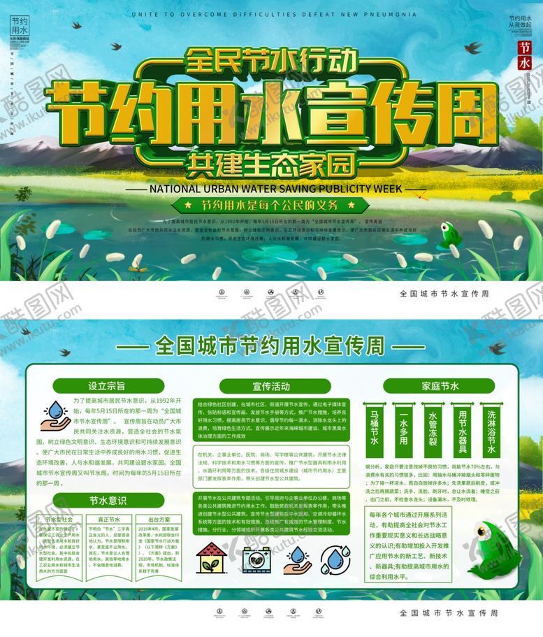 编号：40140709260817271183【酷图网】源文件下载-节约用水