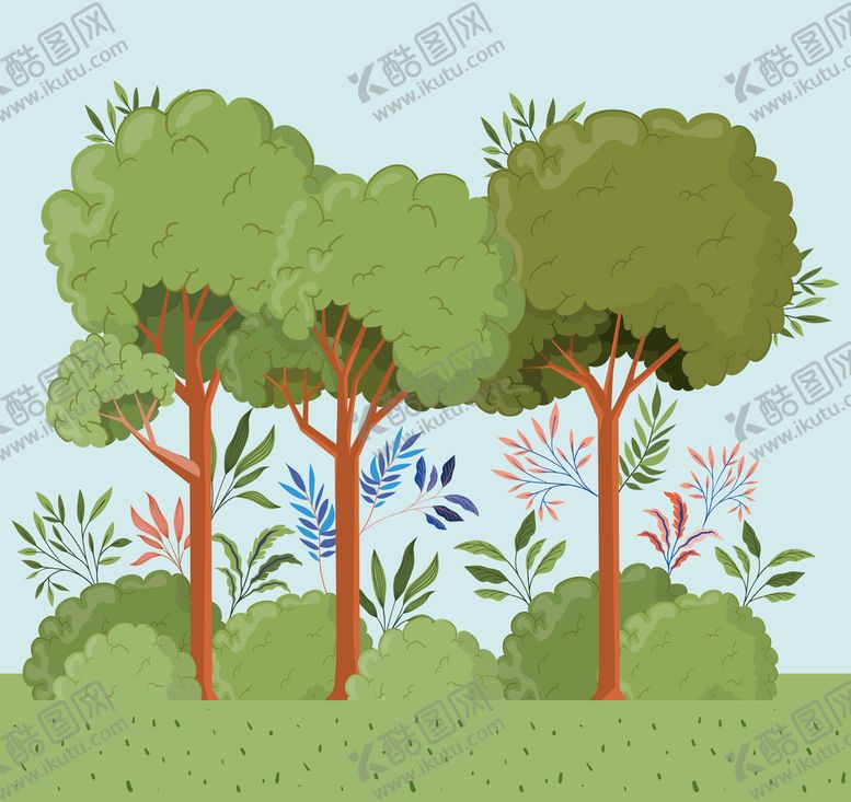 编号：09187509210332278142【酷图网】源文件下载-矢量春天背景 