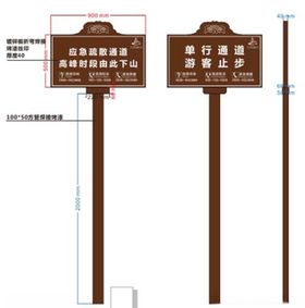 警示立牌