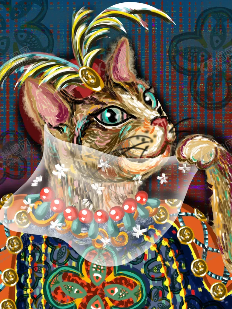 编号：28284805031135514940【酷图网】源文件下载-猫咪插画
