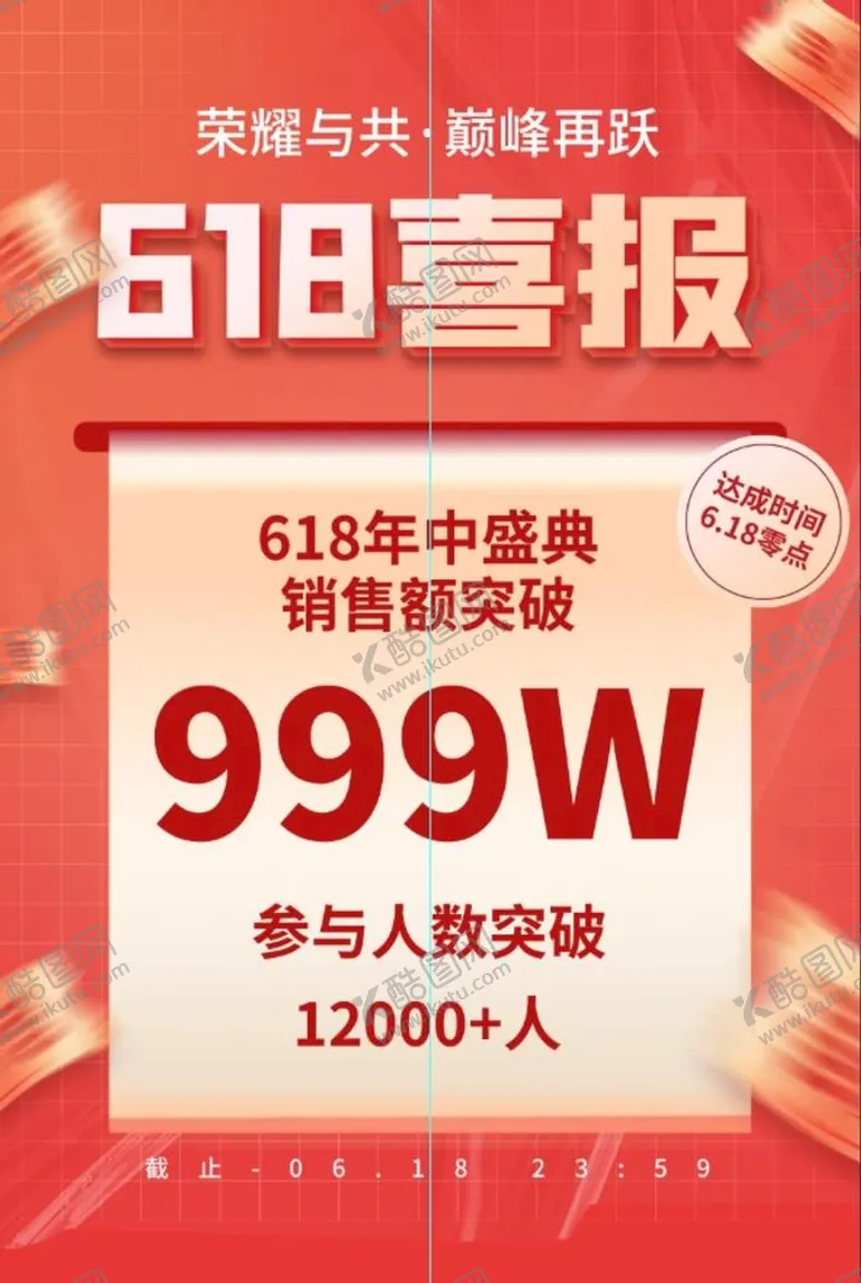 编号：64098509271340553182【酷图网】源文件下载-618喜报
