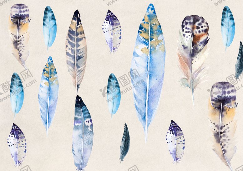 编号：84458111011951574711【酷图网】源文件下载-羽毛背景墙