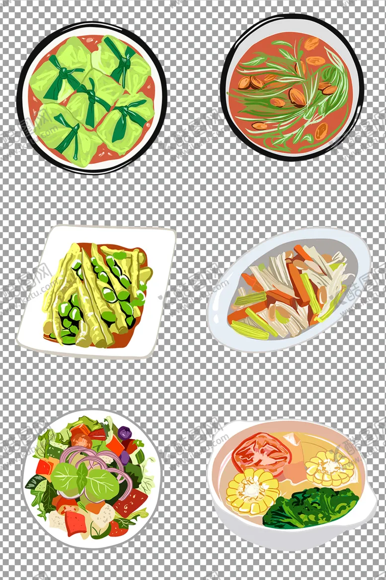 编号：86265106281139081445【酷图网】源文件下载-手绘健康素食