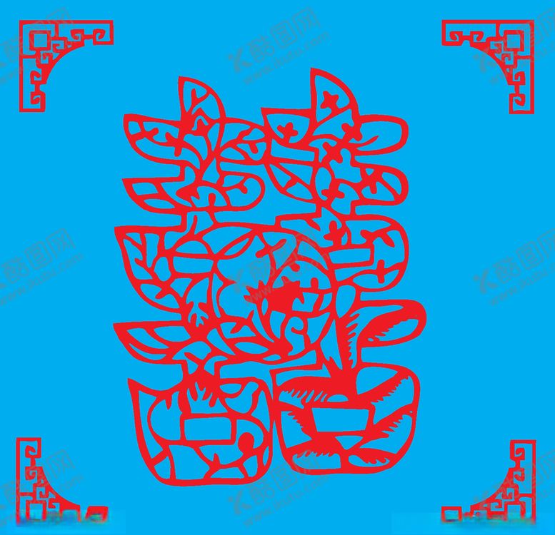 编号：57935709140908388819【酷图网】源文件下载-双喜剪纸
