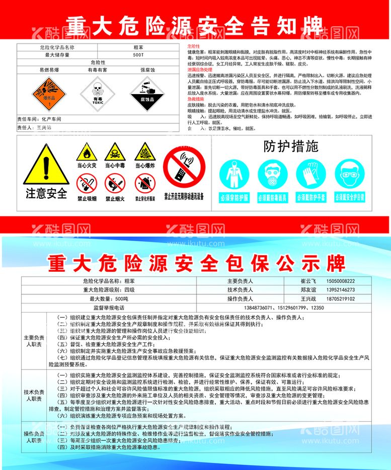 编号：53897610090320242869【酷图网】源文件下载-危险告知牌