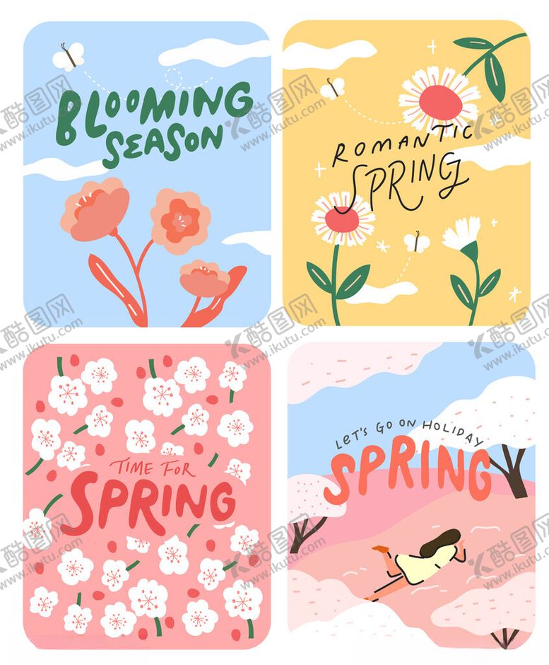 编号：87276911020617286549【酷图网】源文件下载-春季插画图案集合