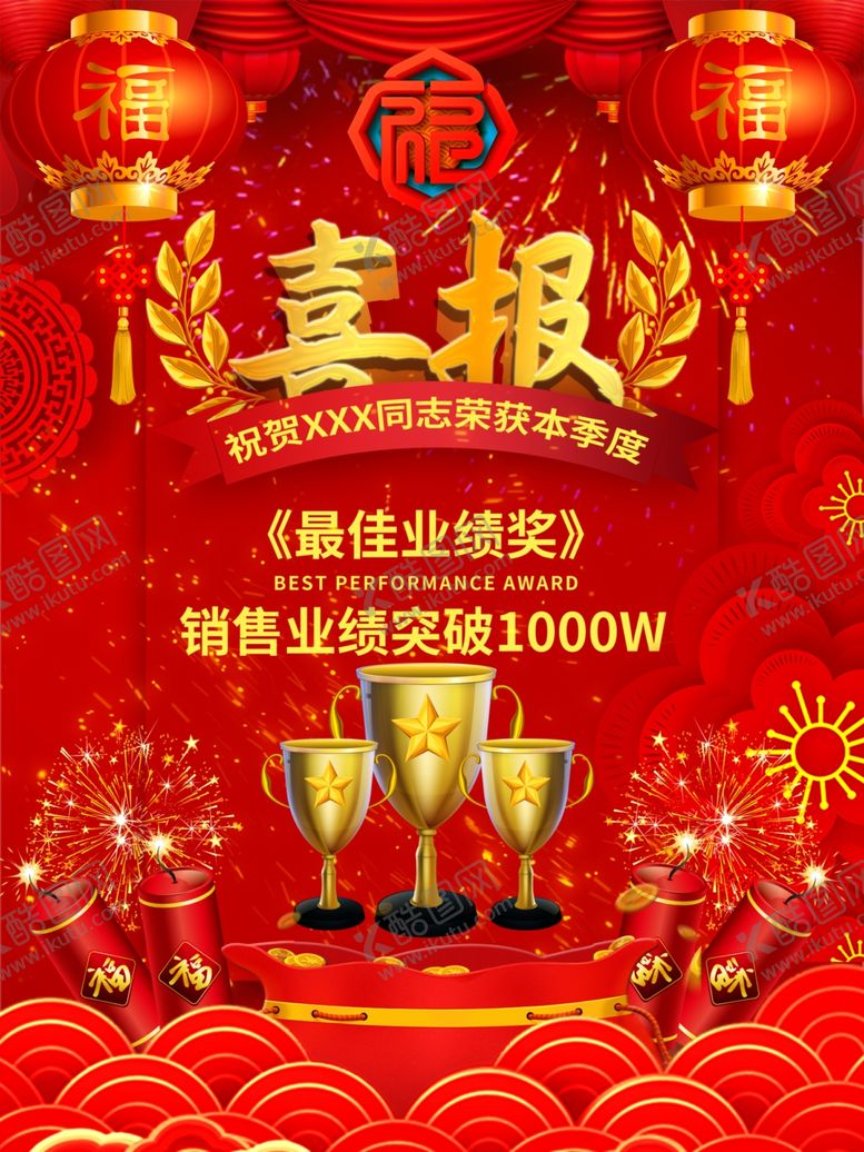 编号：88178304221746493230【酷图网】源文件下载-企业喜报宣传海报设计PSD源文